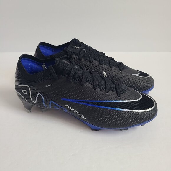 Nike Zoom Mercurial Vapor 15 Elite FG Soccer Cleats DJ4978-040 Size 5 Black main image 9